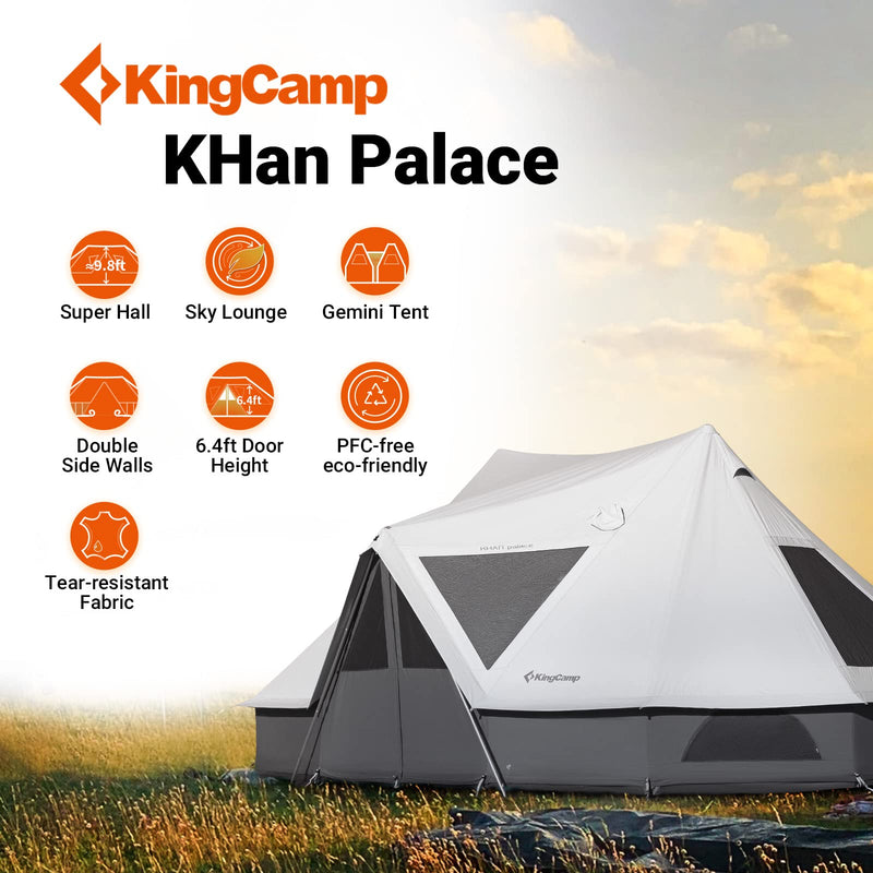 Load image into Gallery viewer, KingCamp KHAN Palace Glamping Tent Canvas Tent