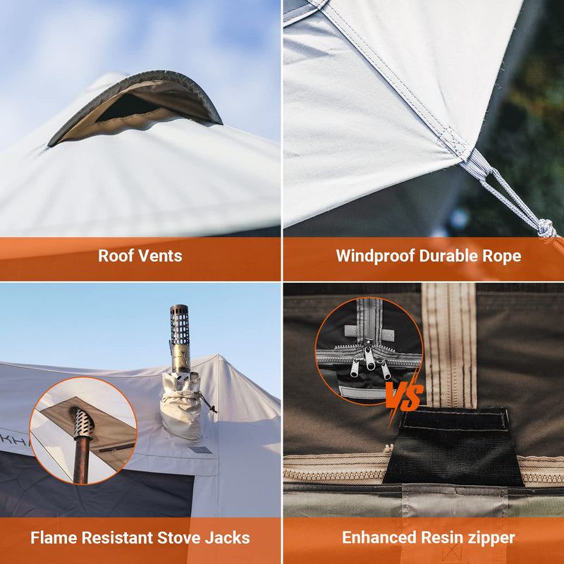 Load image into Gallery viewer, KingCamp KHAN Palace Glamping Tent Canvas Tent