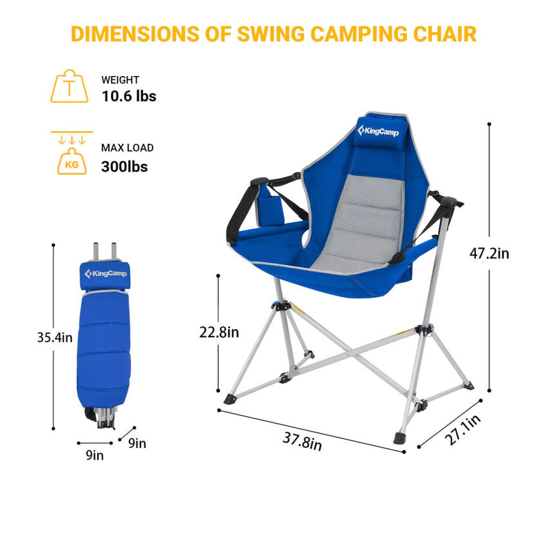 Load image into Gallery viewer, KingCamp Hammock Camping Swinging Recliner Chair 2pack
