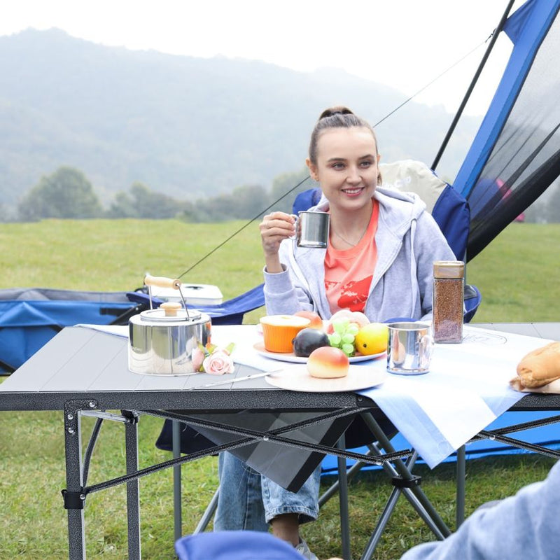 Load image into Gallery viewer, KingCamp Aluminum Roll Up Large Camp Table