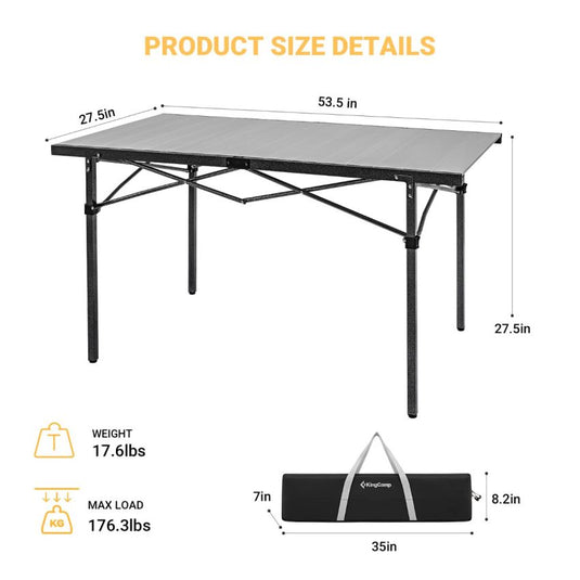 KingCamp GRANITE FOLDING TABLE Portable Camping Table