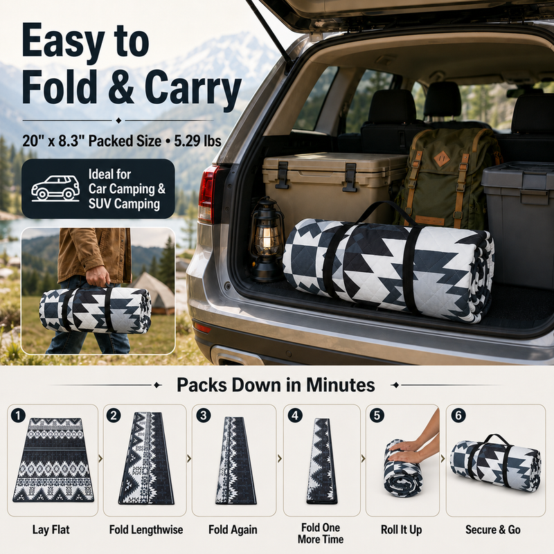 Load image into Gallery viewer, KingCamp ISIAY MAX 2.8 Large Camping Mat Easy to Fold and Carry Ideal for Car Camping and SUV Camping