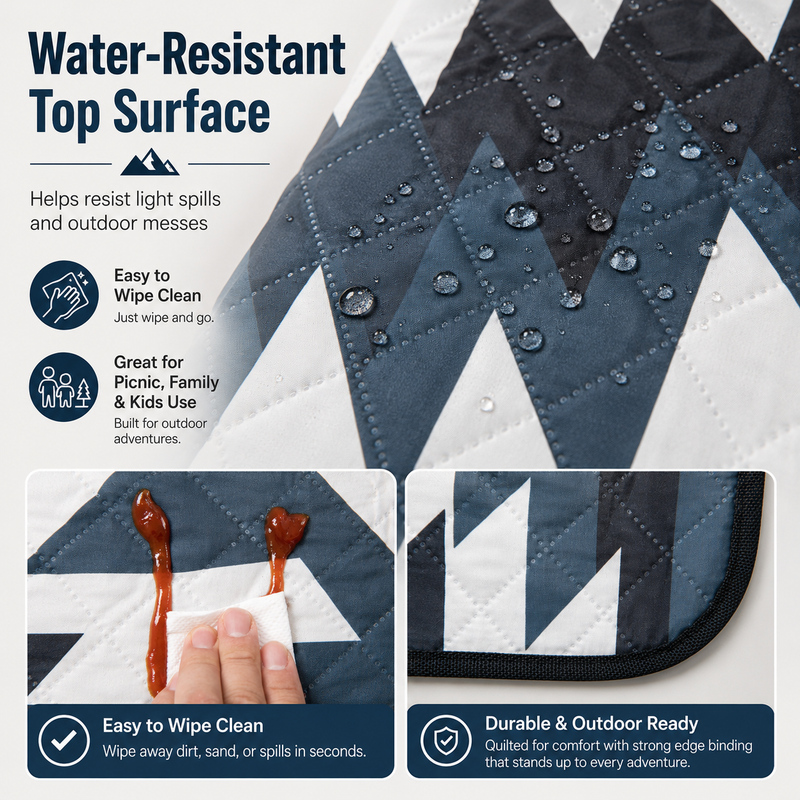 Load image into Gallery viewer, KingCamp Large Camping Mat, 9.2 x 9.2 ft Insulated Tent Floor Mat with Water-Resistant Top Surface Easy to Wipe Clean and Great for Picnic Family and Kids Use