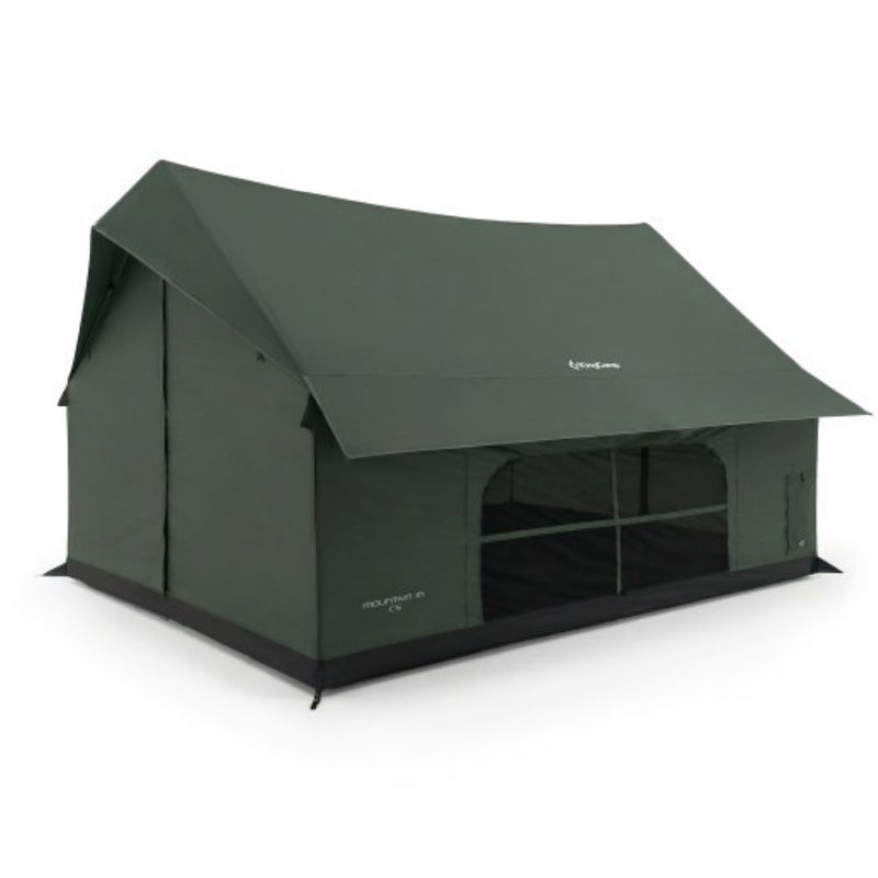 Load image into Gallery viewer, KingCamp MOUNTAIN IN C5 Canvas Hot Tent | 5-6 Person Cabin Tent with Stove Jack, Waterproof & Windproof for 4-Season Camping Green