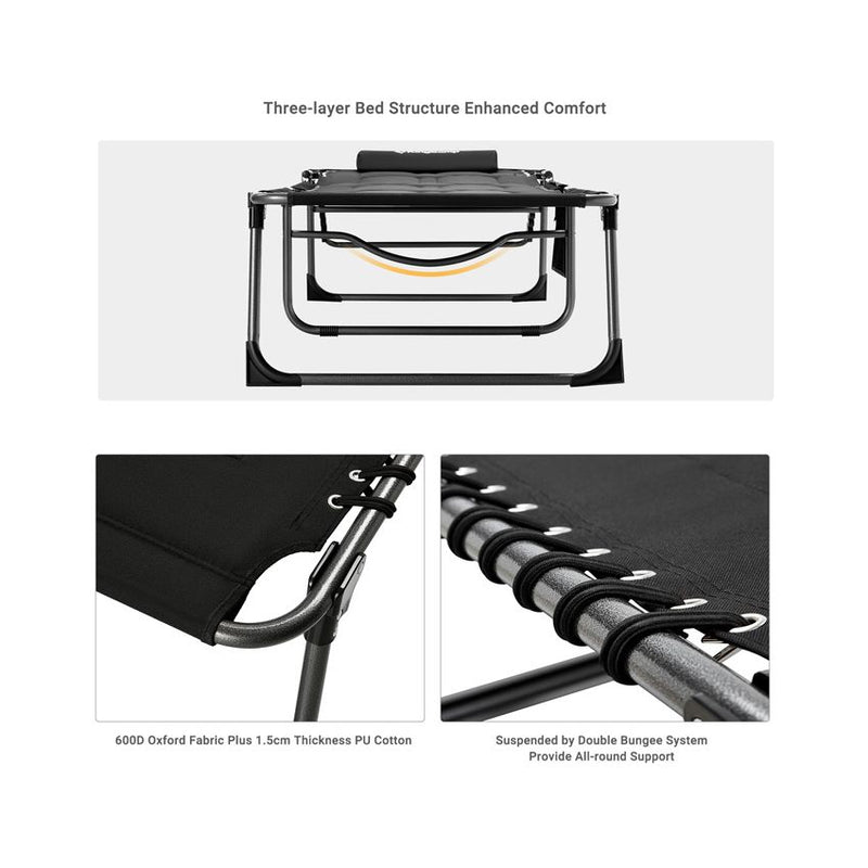 Load image into Gallery viewer, KingCamp Oversize Padded Folding Chaise Lounge Chair