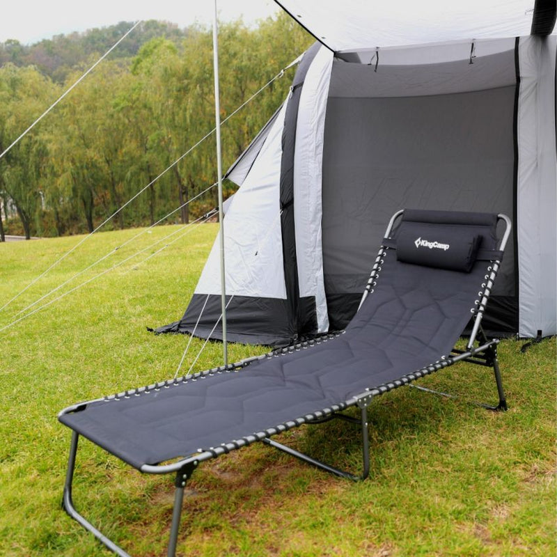 Load image into Gallery viewer, KingCamp Oversize Padded Folding Chaise Lounge Chair