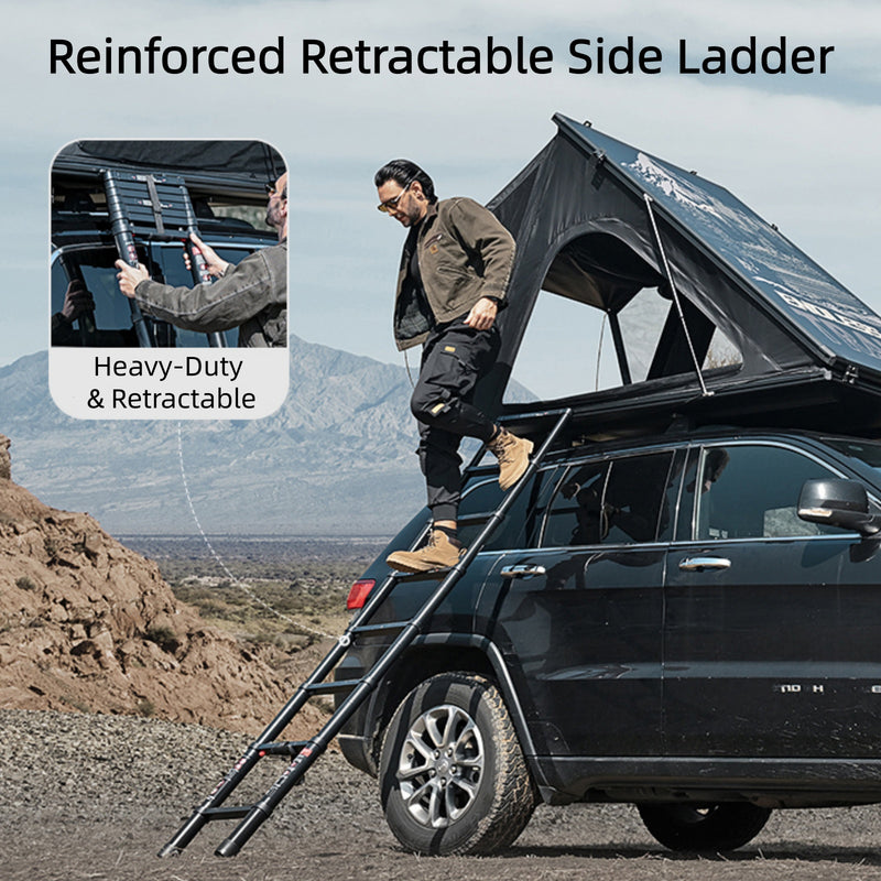 Cargue la imagen en el visor de la galería, KingCamp ENDLESS 8 Rooftop Tent – 3‑Second Set‑Up, Ultra‑Thin 8cm Hard Shell, Waterproof & Lightweight for SUV/Truck Overlanding