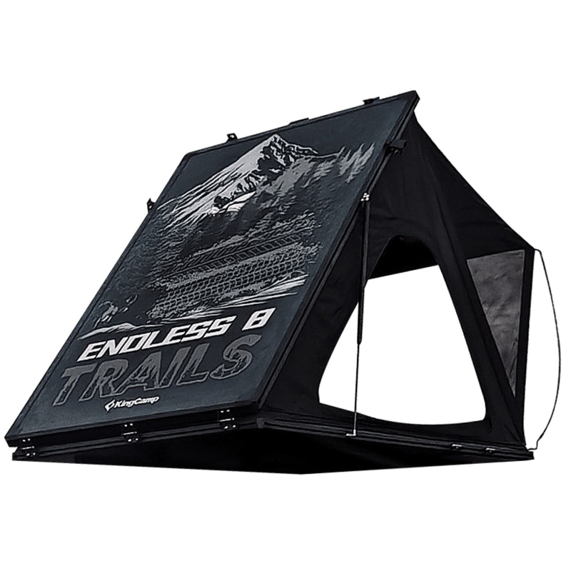 Cargue la imagen en el visor de la galería, KingCamp ENDLESS 8 Rooftop Tent – 3‑Second Set‑Up, Ultra‑Thin 8cm Hard Shell, Waterproof & Lightweight for SUV/Truck Overlanding