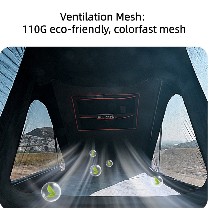 Cargue la imagen en el visor de la galería, KingCamp ENDLESS 8 Rooftop Tent – 3‑Second Set‑Up, Ultra‑Thin 8cm Hard Shell, Waterproof & Lightweight for SUV/Truck Overlanding