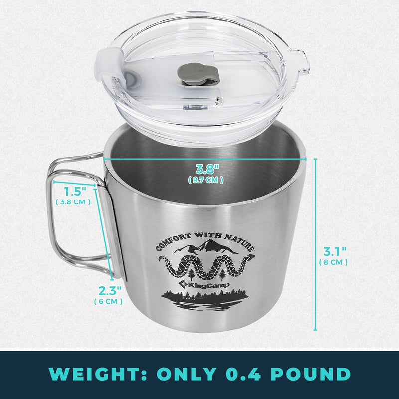 Load image into Gallery viewer, KingCamp 350ml Stainless Steel Cup with Lid_03