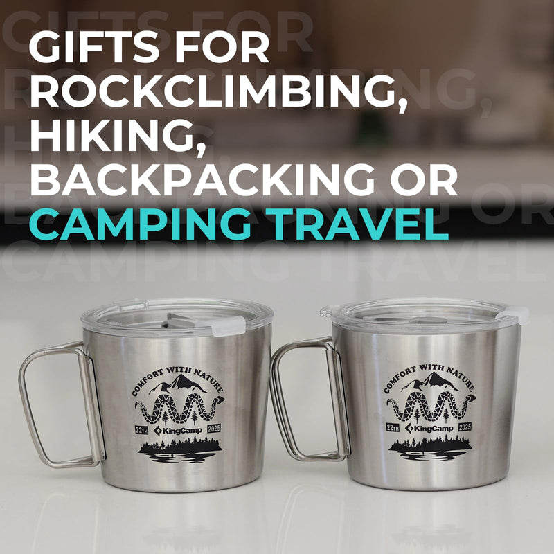 Load image into Gallery viewer, KingCamp 350ml Stainless Steel Cup with Lid_10