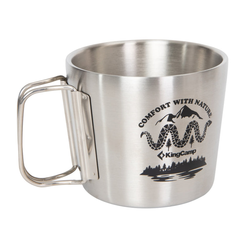 Load image into Gallery viewer, KingCamp 350ml Stainless Steel Cup with Lid