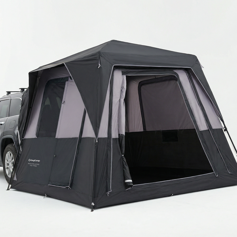 Load image into Gallery viewer, KingCamp BOUNDLESS X3 PRO Modular SUV Tent | 5-in-1 Expandable Car Camping Tent with Quick-Set Steel Frame, 5-6 Person Waterproof Shelter with Movie Screen for Overlanding & Family Camping