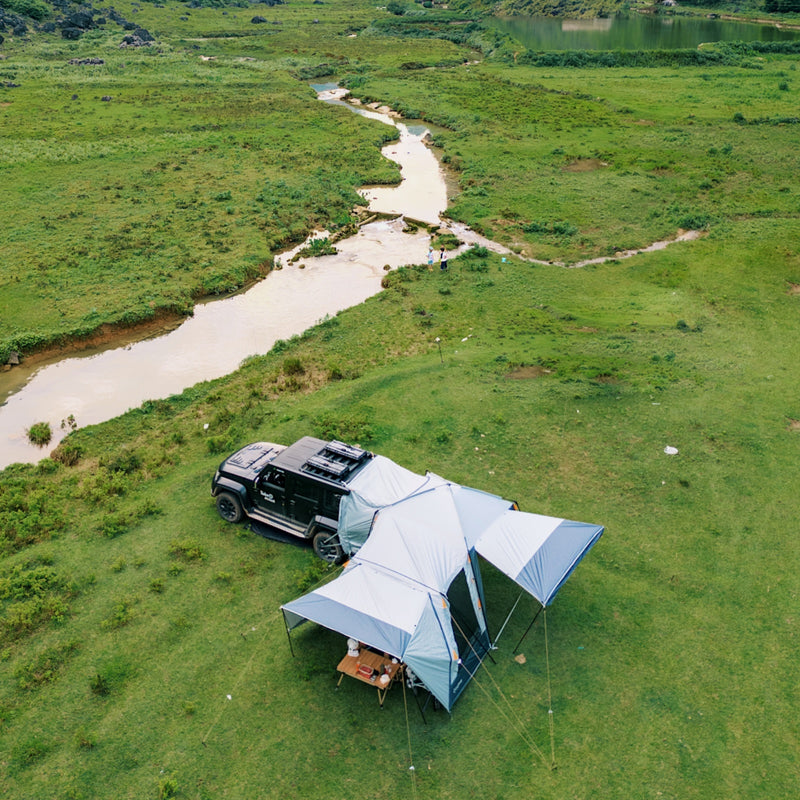 Load image into Gallery viewer, KingCamp BOUNDLESS X6 SUV Tent | 6-8 Person Waterproof Camping Tent with Vehicle Connection for Trucks, Jeeps, and SUVs