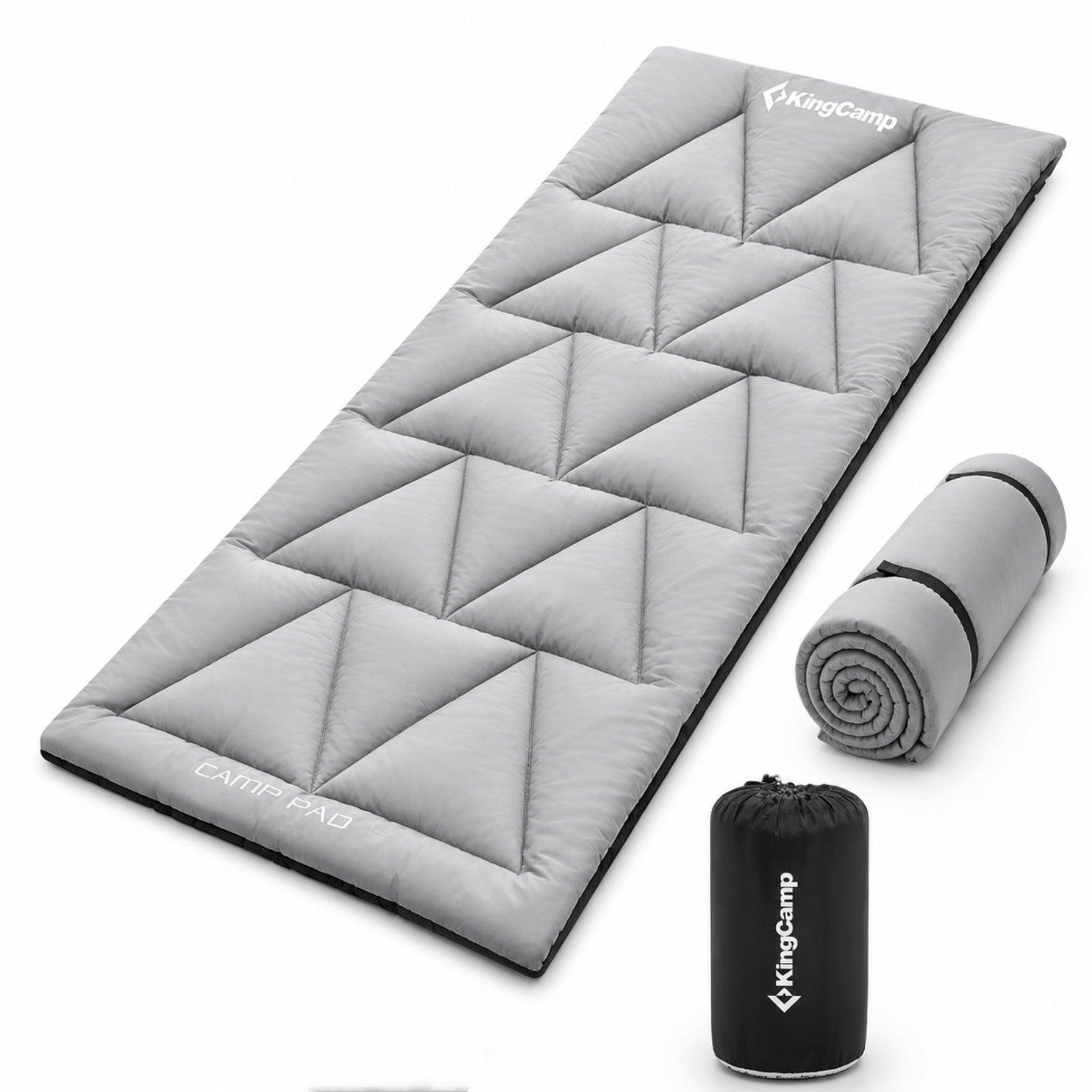 camp tent mat KingCamp Extra Thick Pad 500 Cot Grey E-Mountainbike moon piece aligns together Length:31