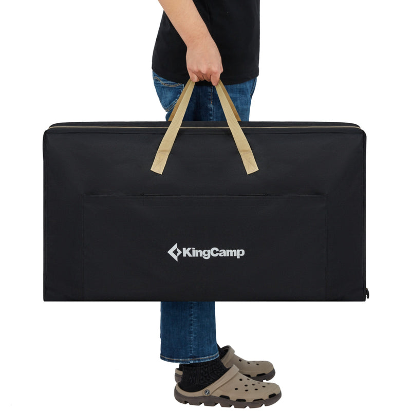 Load image into Gallery viewer, KingCamp Camping Kitchen Table – Portable Grill Station with Bamboo Top