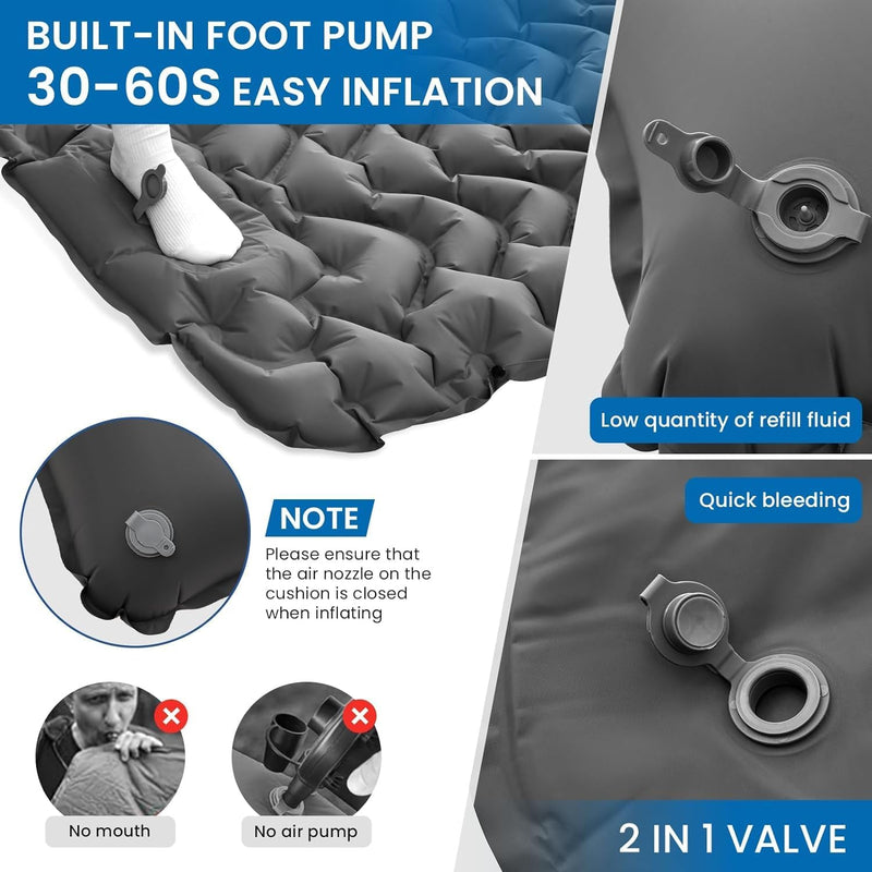 Load image into Gallery viewer, KingCamp DELUXE 10 Single Air Pad Spacious Mattress - 2 Pack