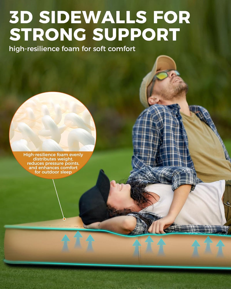 Laden Sie das Bild in Galerie -Viewer, KingCamp Double Self-inflateble Pad R Value 15.5