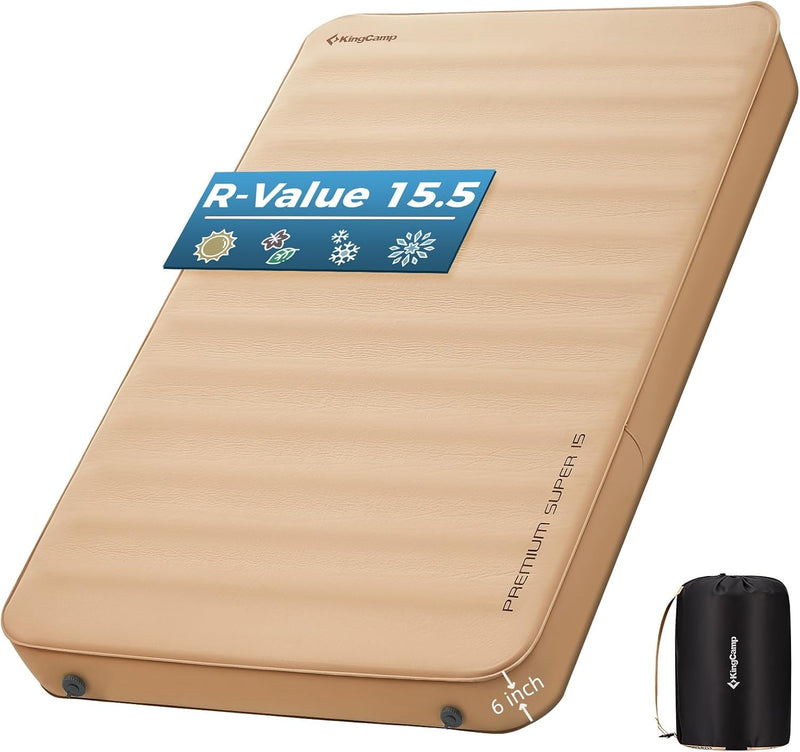 Laden Sie das Bild in Galerie -Viewer, KingCamp Double Self-inflateble Pad R Value 15.5