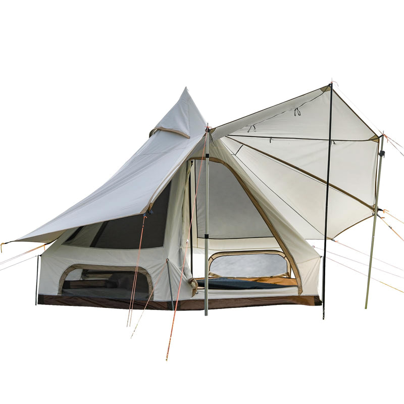 Load image into Gallery viewer, KingCamp Double Spire Canvas Camp Tent