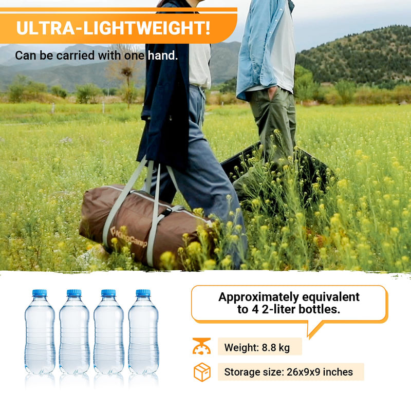 Load image into Gallery viewer, KingCamp Double Spire Canvas Camp Tent