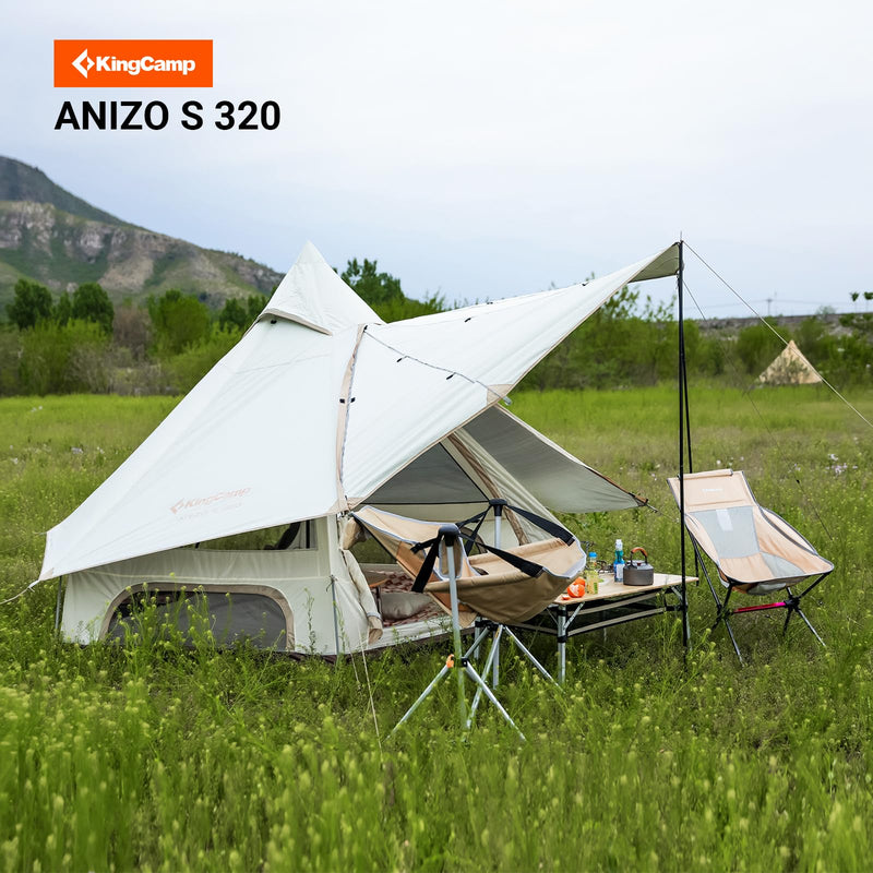 Load image into Gallery viewer, KingCamp Double Spire Canvas Camp Tent