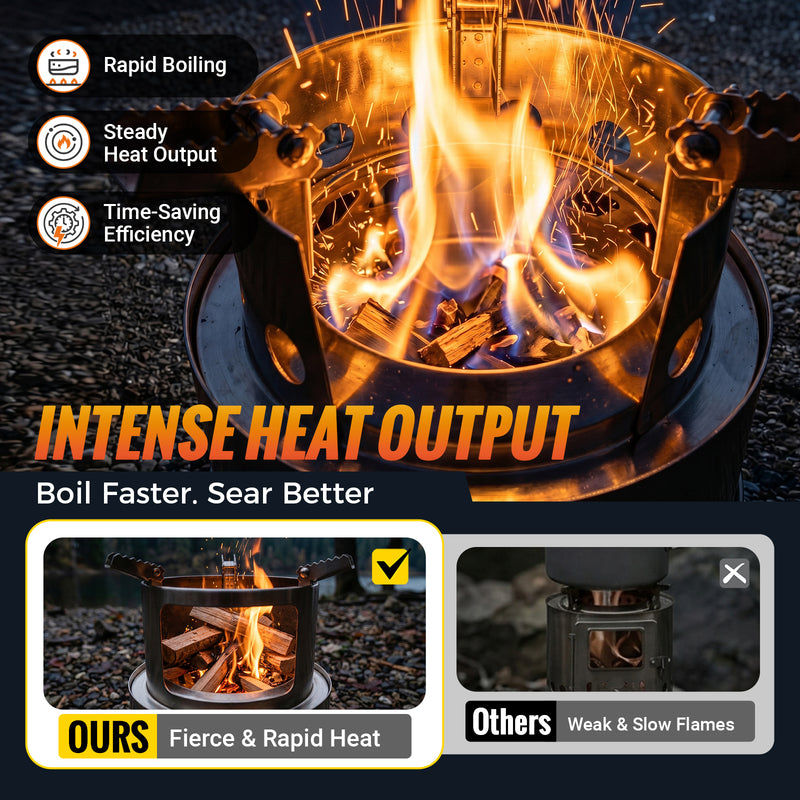 Load image into Gallery viewer, KingCamp FIREWOOD Folding Wood Stove