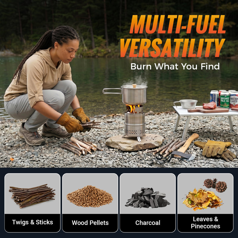 Load image into Gallery viewer, KingCamp FIREWOOD Folding Wood Stove