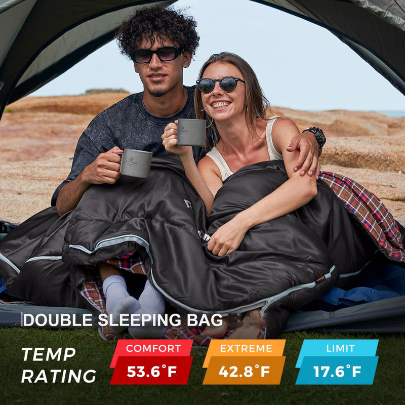 Load image into Gallery viewer, KingCamp FREESPACE 250D Double-Sized Sleeping Bag