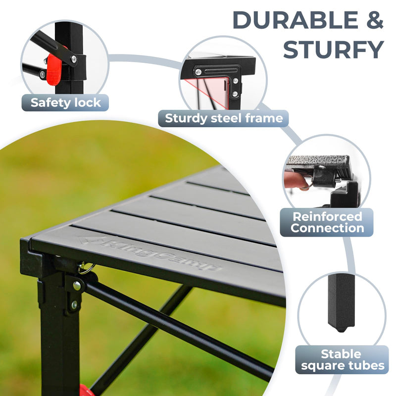 Load image into Gallery viewer, KingCamp Folding Outdoor Table Lightweight Aluminum Alloy Table