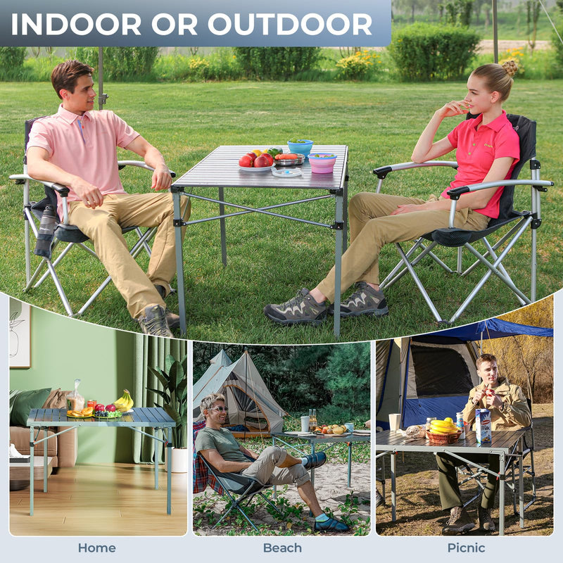 Load image into Gallery viewer, KingCamp Folding Outdoor Table Lightweight Aluminum Alloy Table