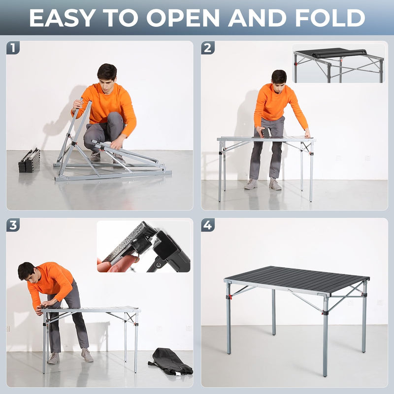 Load image into Gallery viewer, KingCamp Folding Outdoor Table Lightweight Aluminum Alloy Table