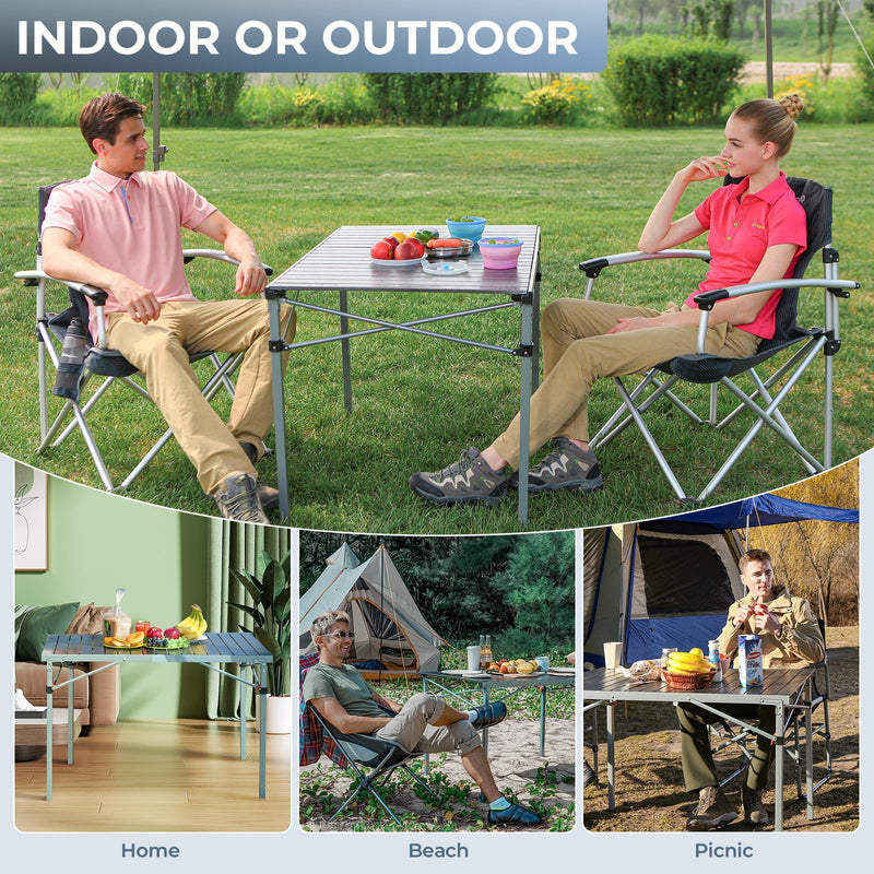 Load image into Gallery viewer, KingCamp Folding Outdoor Table Lightweight Aluminum Alloy Table