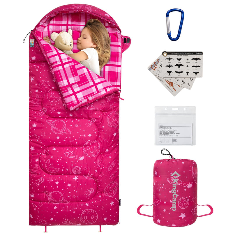 Laden Sie das Bild in Galerie -Viewer, KingCamp Galaxy Zoo C 300 Kids Sleeping Bag – Adjustable Length