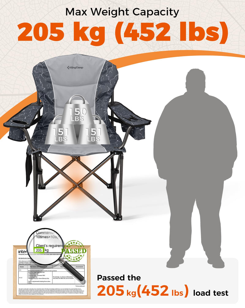 Load image into Gallery viewer, KingCamp JUNIPER C10 Heavy Duty Folding Camping Chair