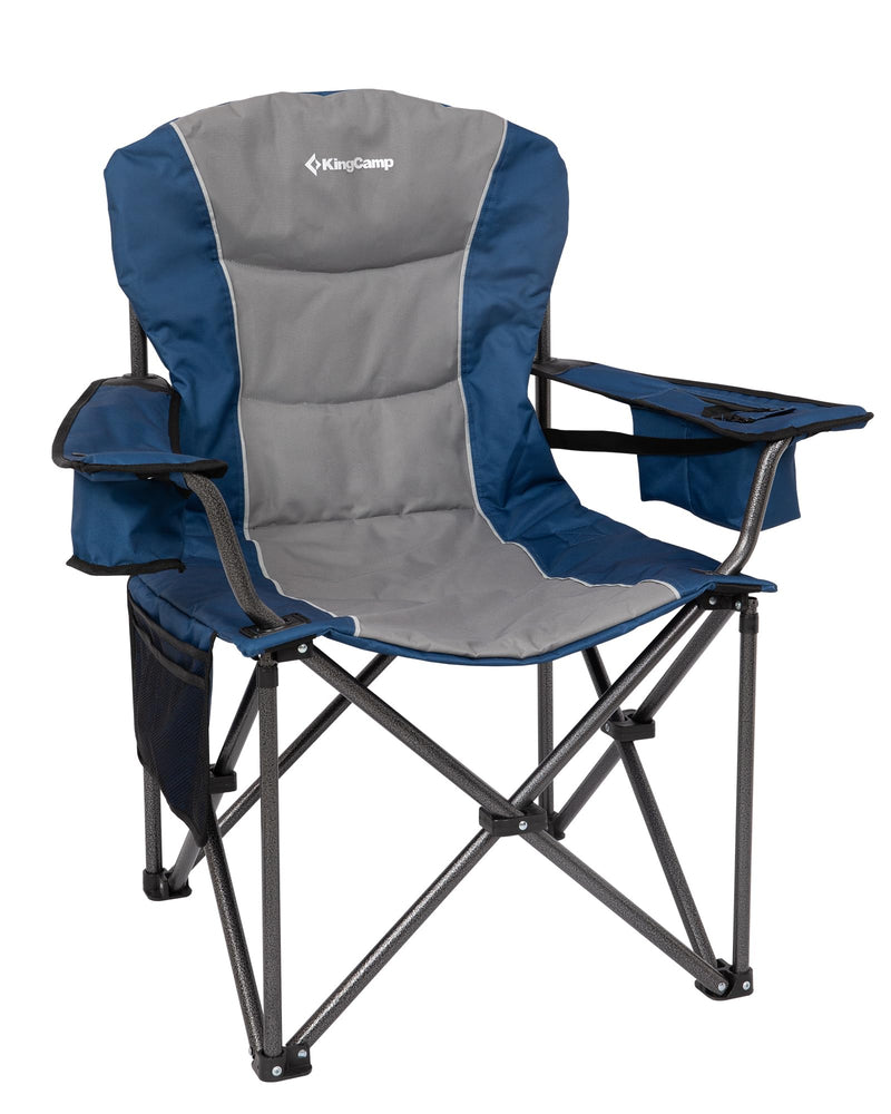 Load image into Gallery viewer, KingCamp JUNIPER C10 Oversized Folding Chair with Adjustable Lumbar Support Blue