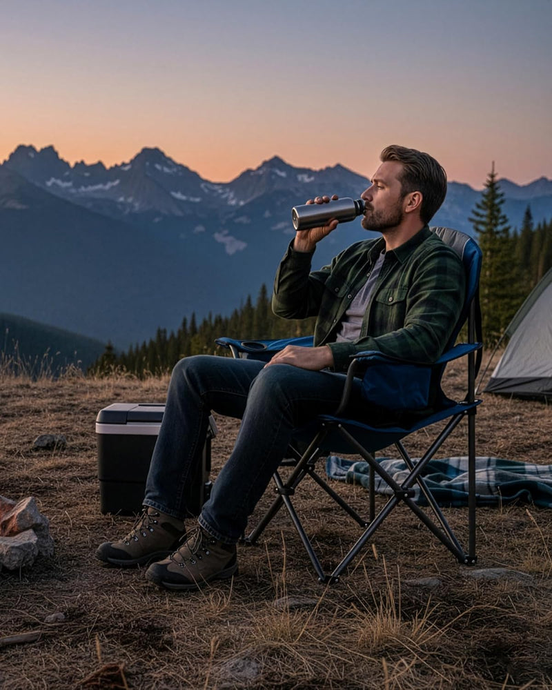 Load image into Gallery viewer, KingCamp JUNIPER C10 Oversized Folding Chair with Adjustable Lumbar Support