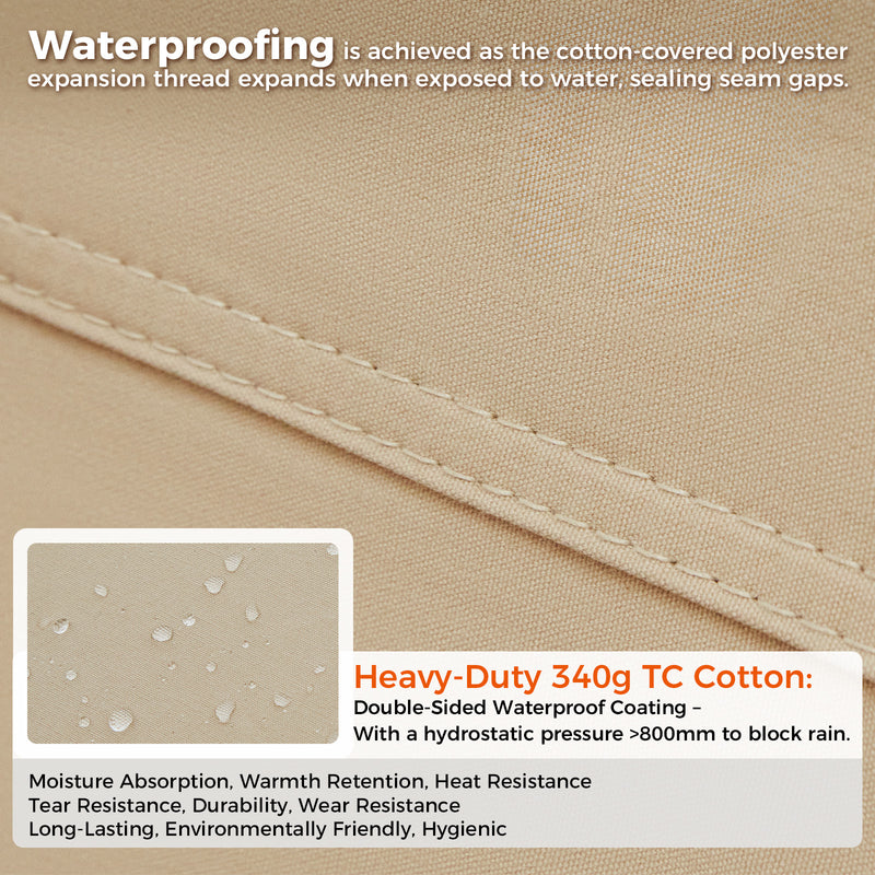 Cargue la imagen en el visor de la galería, KingCamp KHAN 400 Canvas Bell Tents