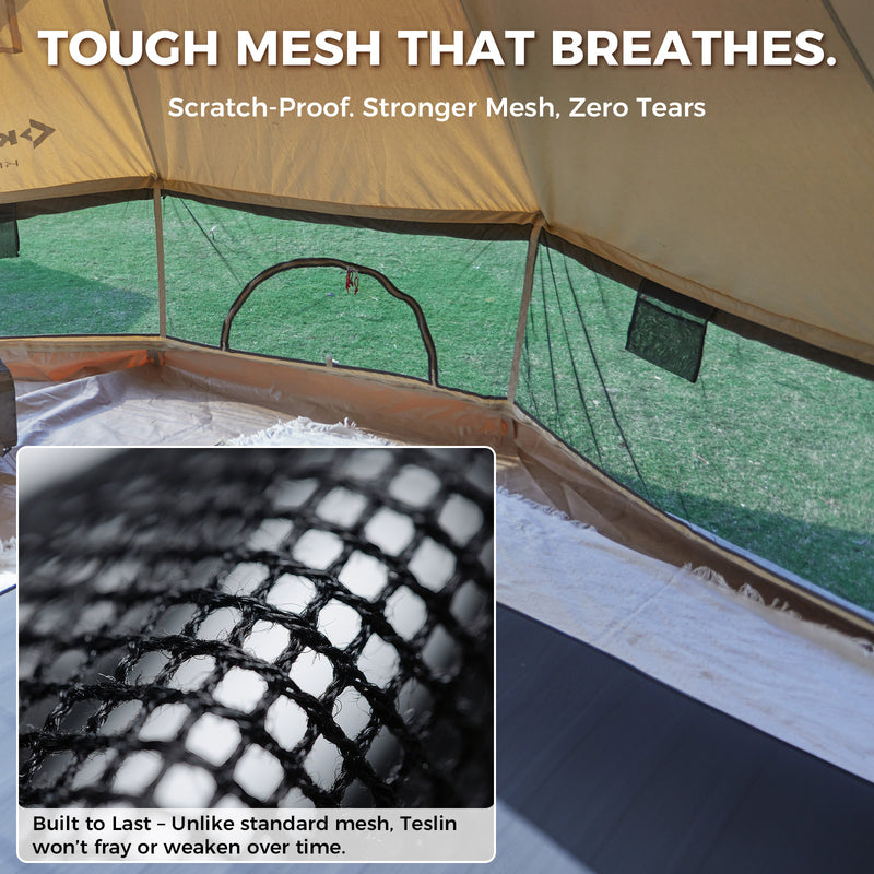 Cargue la imagen en el visor de la galería, KingCamp KHAN 400 Canvas Bell Tents