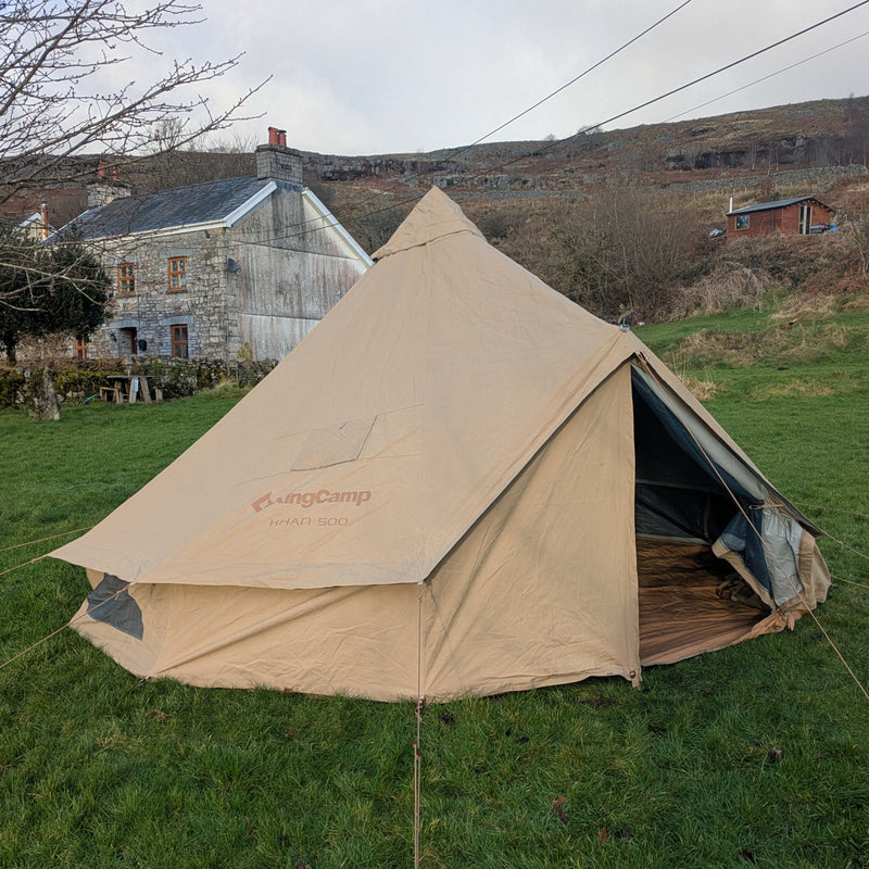 Cargue la imagen en el visor de la galería, KingCamp KHAN 500 4 Season Camping Hot Tent