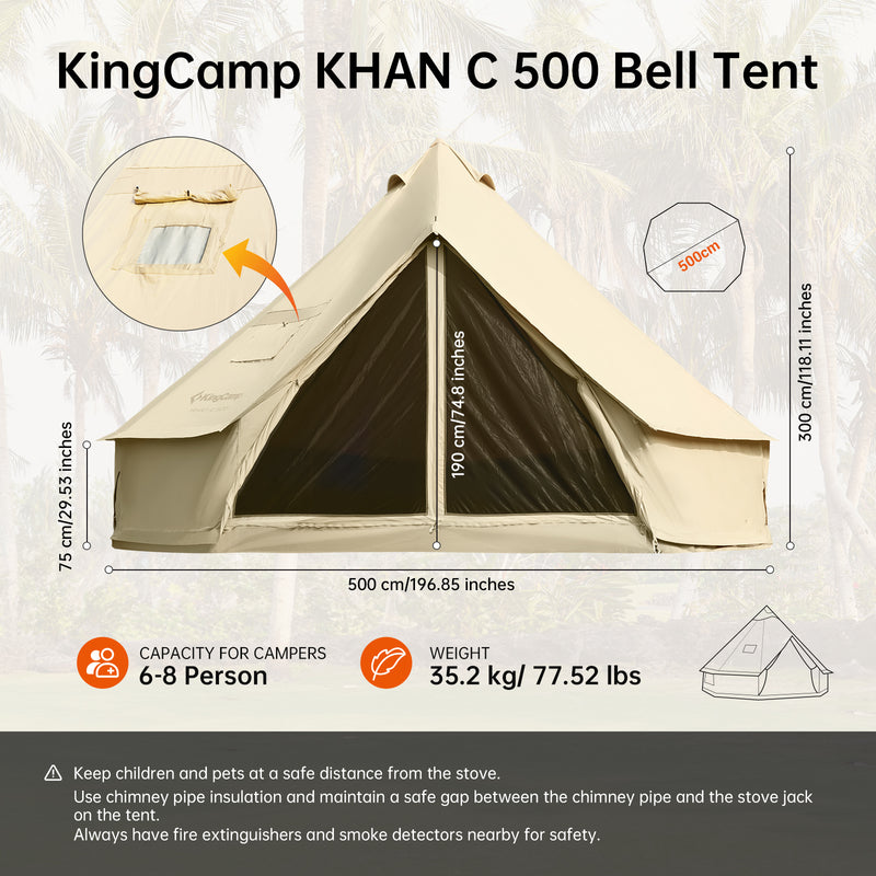 Laden Sie das Bild in Galerie -Viewer, KingCamp KHAN C Bell Tent