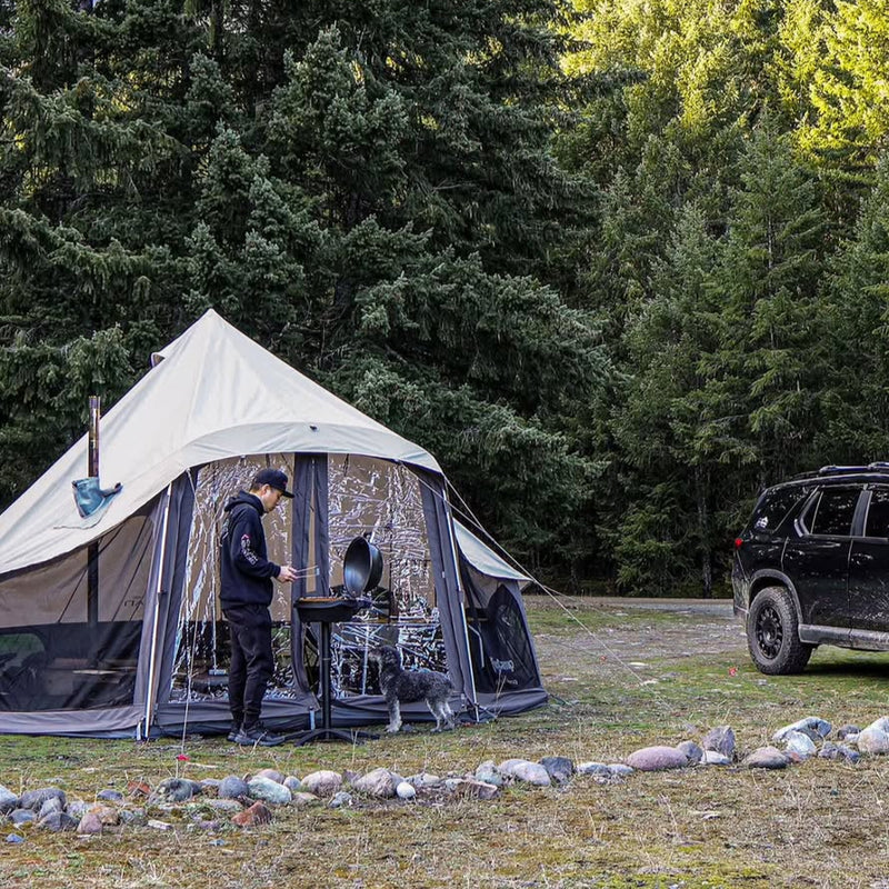 Load image into Gallery viewer, KingCamp KHAN LIGHT 400 Canvas Bell Tent For 4-6 Person