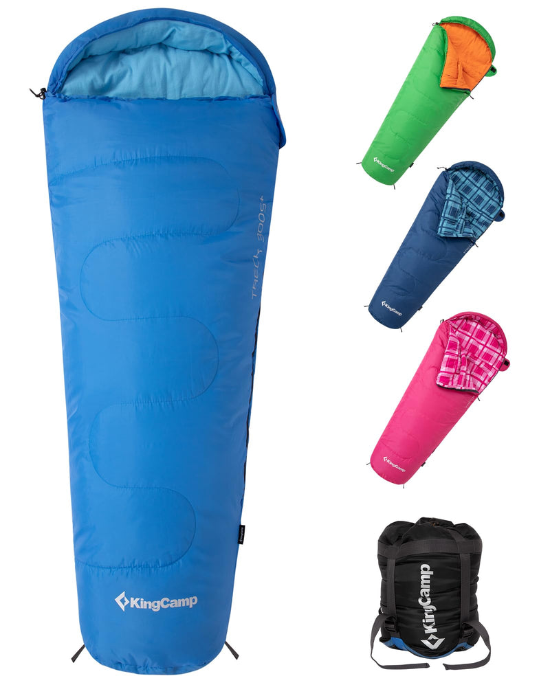 Load image into Gallery viewer, KingCamp Kids Mummy Sleeping Bag - Temperature Rating: 12°C / 7°C / -3°C (54°F / 45°F / 26°F)