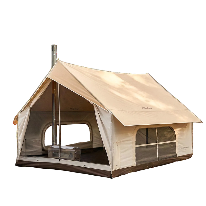 Load image into Gallery viewer, KingCamp MOUNTAIN IN C5 Canvas Hot Tent | 5-6 Person Cabin Tent with Stove Jack, Waterproof & Windproof for 4-Season Camping
