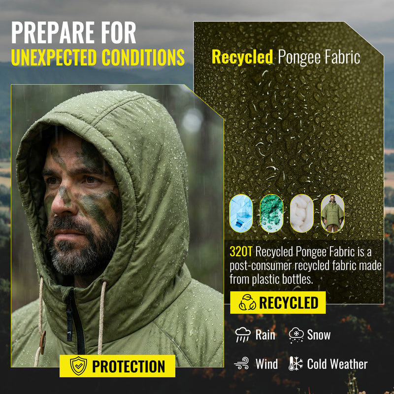 Load image into Gallery viewer, KingCamp MURANO 180 Wearable 3-in-1 Convertible Camping Poncho with Kangaroo Pocket