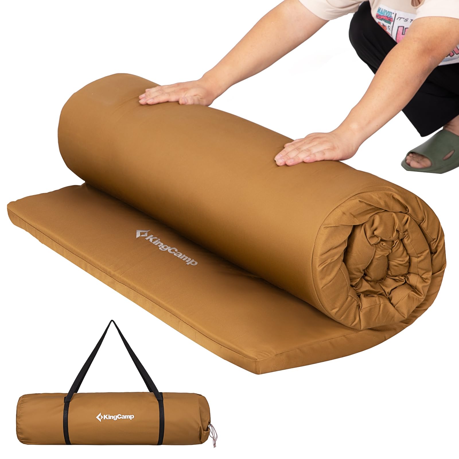 KingCamp Memory Foam Camping Mattress Camping Sleeping Pad – BRoadout