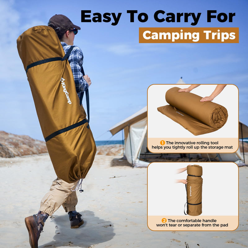 Load image into Gallery viewer, KingCamp Memory Foam Camping Mattress Camping Sleeping Pad_1HUOibl