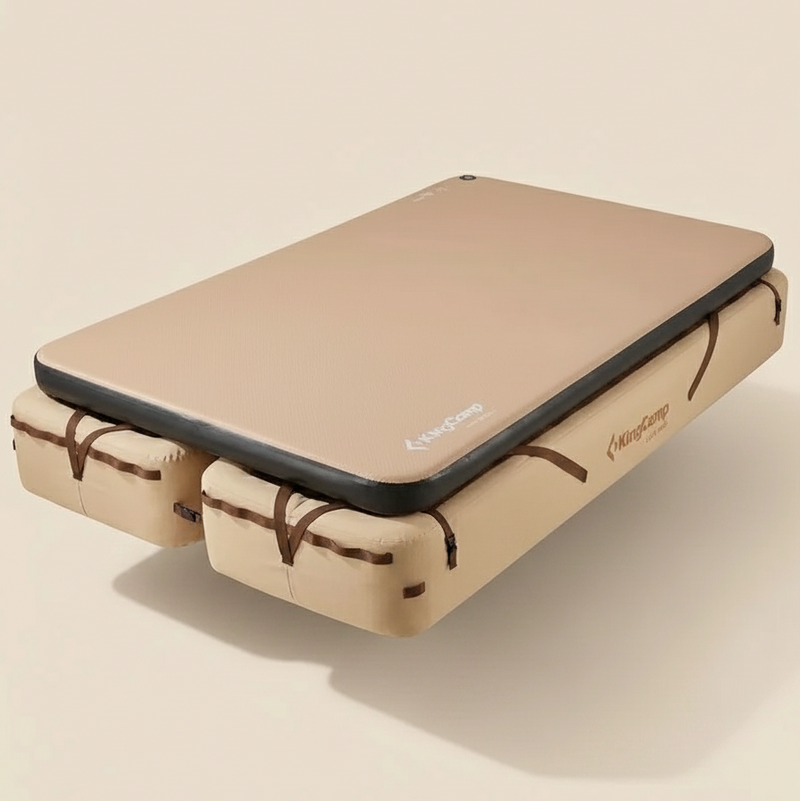 Load image into Gallery viewer, KingCamp OAK P10 Elevated Air Mattress Base + Flexi Rest 8.0 DUO Double-Wide Pad, Modular 2-Person Camping Bed for Tent, Car Camping & Home