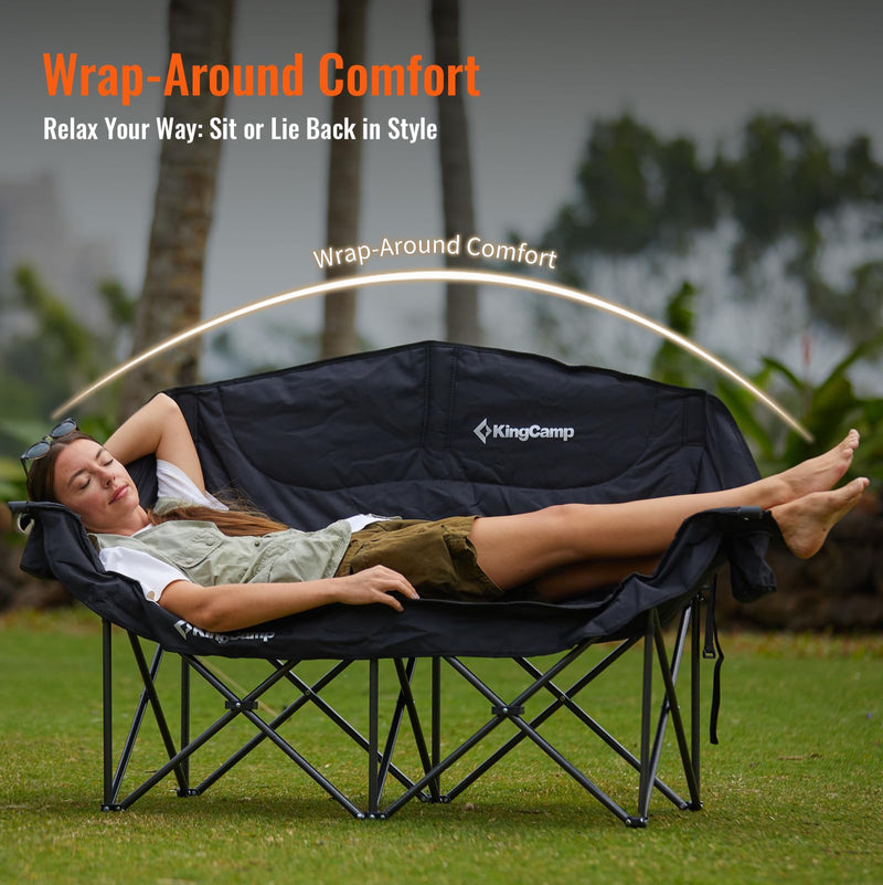 Load image into Gallery viewer, KingCamp Oversize Double Camping Loveseat Wrap Around Comfort