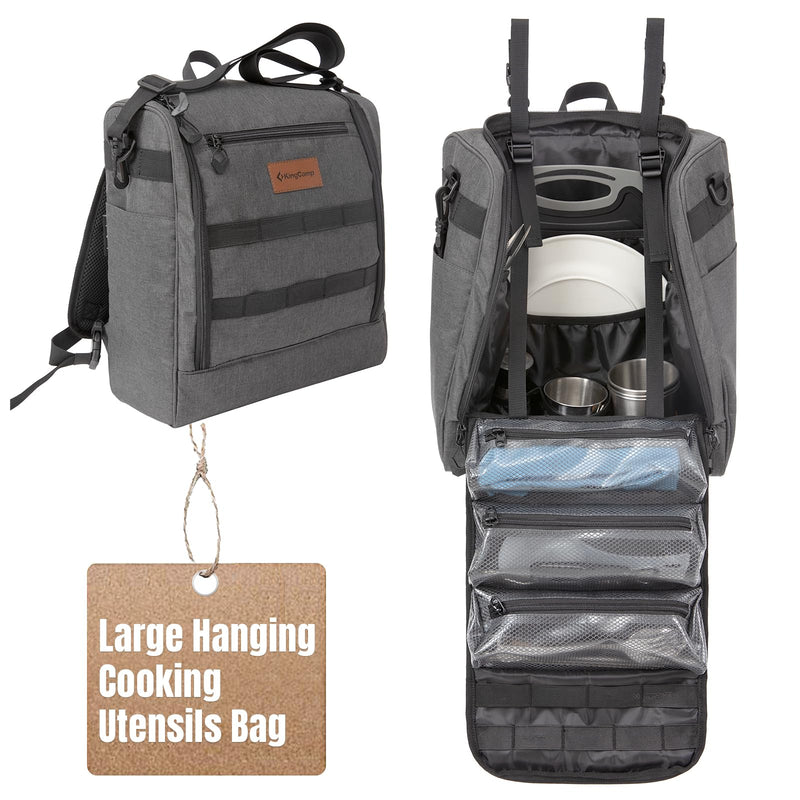 Load image into Gallery viewer, KingCamp Picnic Backpack Tactical Kitchen Storage Bag - 17Liters